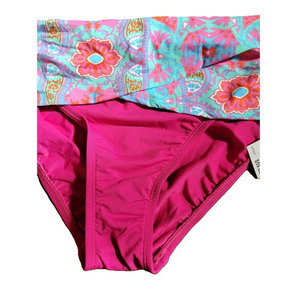 Bleu Rod Beattie Rouge (Pink) Multi Sarong Bikini Swim Bottom, US 14 - Picture 4 of 6